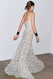 Women Clothing Fashionable Polka Dot Printed Long Sling Dress - Wear with style