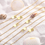 Women Heart Initial Stainless Steel Personalized Anklet Bracelets - Wear with style