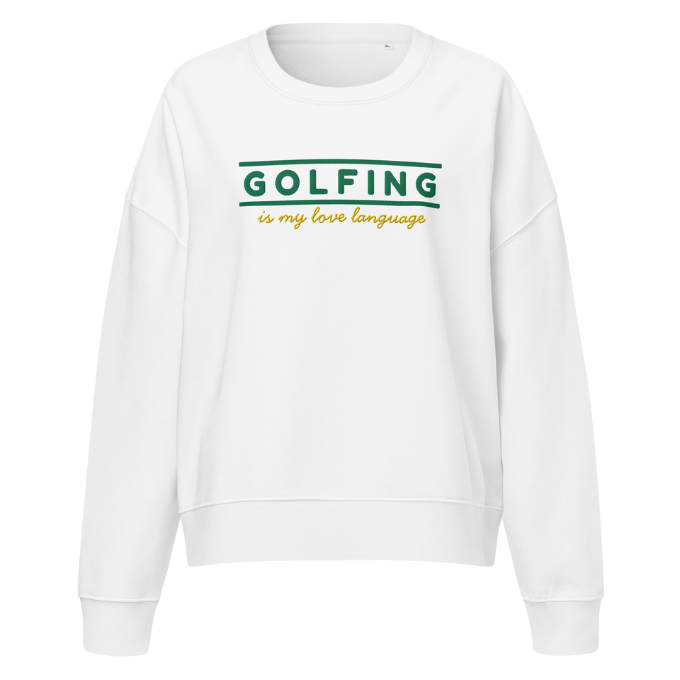 Golfing Is My Love Language Women's Sweatshirt