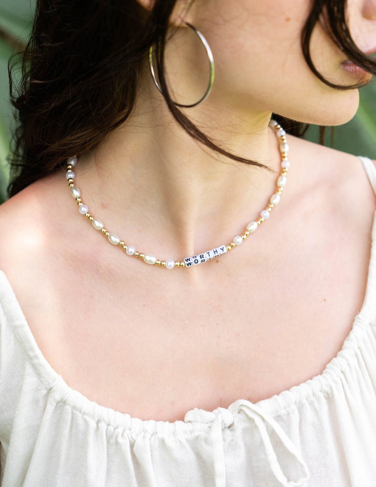 Worthy Letter Necklace - Wear with style