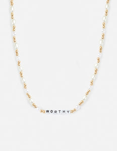 Worthy Letter Necklace - Wear with style