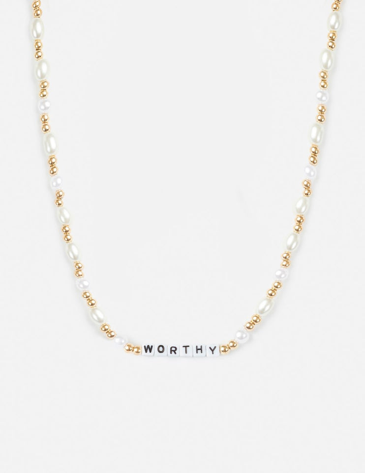 Worthy Letter Necklace - Wear with style
