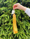 Yellow Oversized Logo Keychain - Wear with style