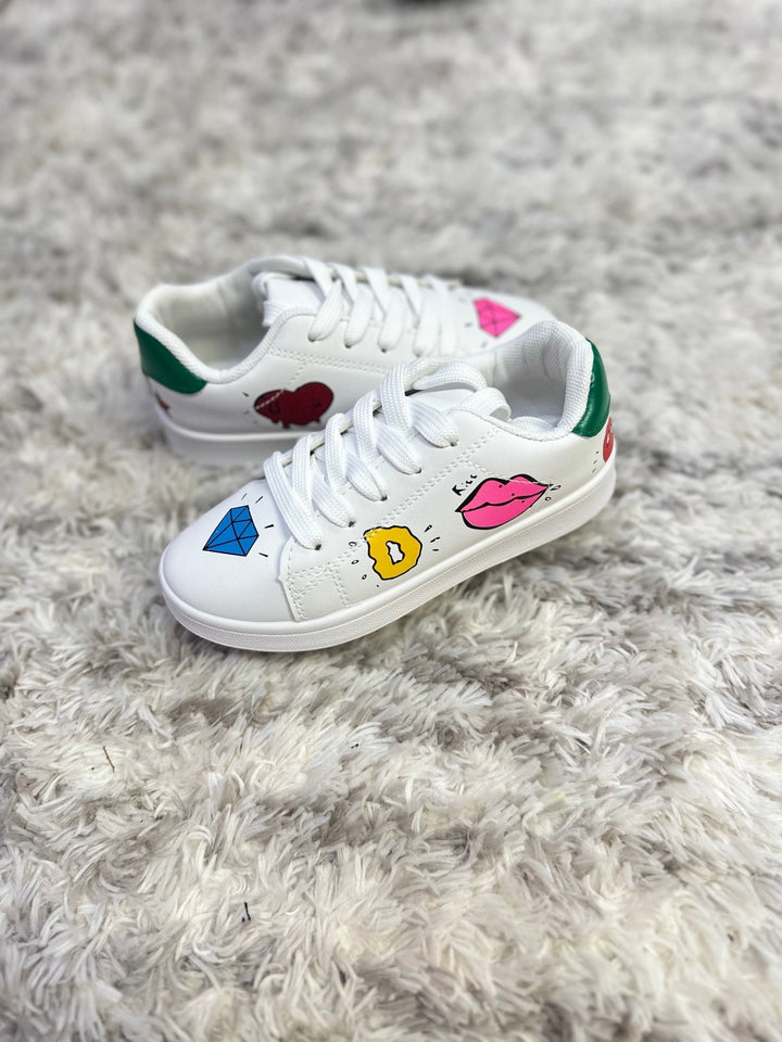 YOKI REBEL- KIDS Cartoon Printed Court shoe Sneakers no - Wear with style