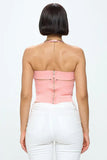 ZIG ZAG BANDAGE CROP TUBE TOP - Wear with style