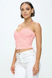 ZIG ZAG BANDAGE CROP TUBE TOP - Wear with style